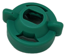 Wilger Radial Lock Cap ISO Green 3/8" Slotted
