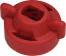 Wilger Radial Lock Cap ISO Red 3/8" Slotted