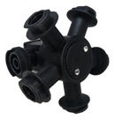 5-Way Combo-Rate Turret with Reversible Side Mount Check Valve Port