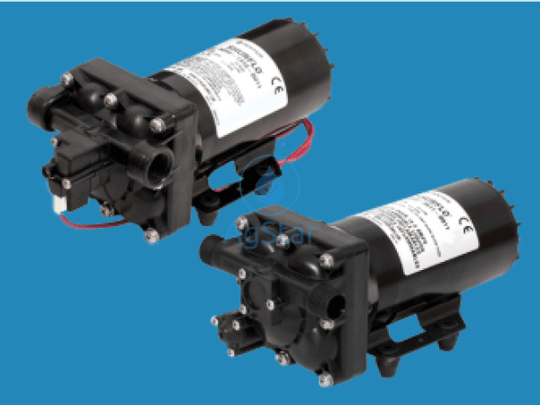 12 Volt 5.3 Gpm (20.1 Lpm) Automatic Demand Diaphragm Pump Female Ports Electric