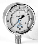 2.5 Inch Face 0.25 Npt Liquid Filled Gauge 0-1000 Psi & 0-70 Bar Sprayer Performance