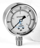 2.5 Inch Face 0.25 Npt Liquid Filled Gauge 0-100Psi & 0-7Bar Sprayer Performance