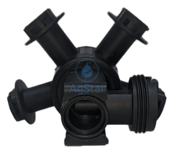 5-Way Combo-Rate Turret With Reversible Side Mount Check Valve Port Nozzle Accessory