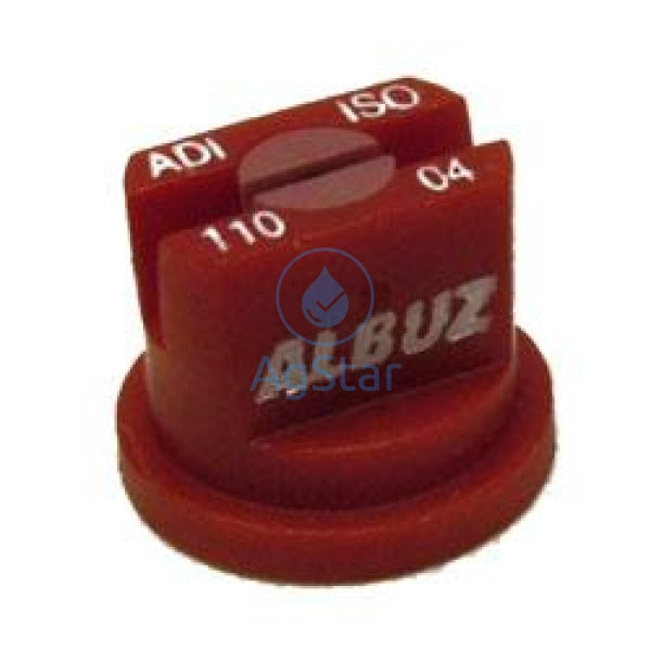 Ceramic Adi Low Drift 110Deg Anti Ceramic Red .40Gpm Tip Only Nozzle Broadcast