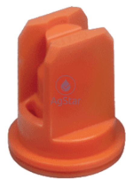 Compact Fan Air Nozzle 0.10Gpm Orange Broadcast