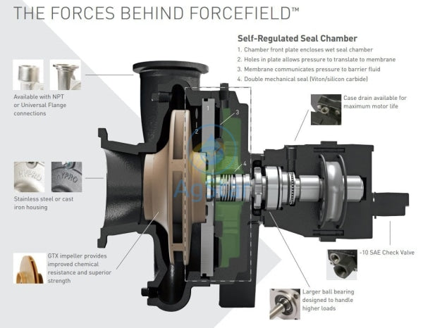 Force Field Run Dry Capable Version Of The 9303C-Hm1C Pump Pumps Centrifugal