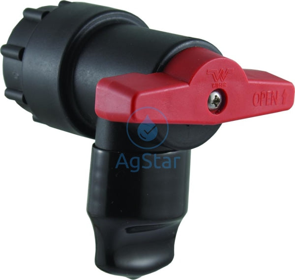 Qn Boom Flush Valve - 1 Npt Female Assy Long Handle Quick Nut Fitting