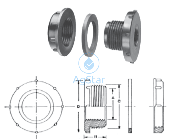 Tank Bulkhead Fittings Plumbing