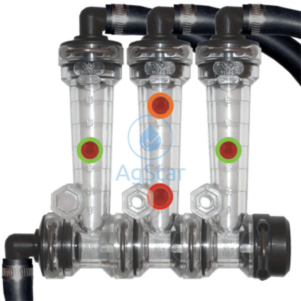 Wilger Ors Standard Flow Indicator Body Only 0.07-2.7 Us Gpm Fkm Seals Manifold System