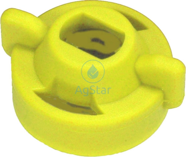 Wilger Radial Lock Cap For Iso Nozzles Yellow 3/8 Slotted Nozzle Accessory